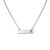 Women's Silver Rhodium Initial Bar Necklace