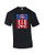 American Flag with Anchor Adult Tee Shirt Black
