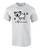 I Love My Dog Paw Print Heart Graphic Short Sleeve Tee Shirt White
