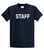 Staff Tee Shirt Concert Party Event Festival Etc. Black