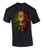 Fantasy Rasta Lion Graphic Short Sleeve Adult Tee Shirt Black