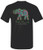 Tusk and Trunk Walking Left Elephant Short Sleeve Tee Shirt