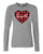 Loved Plaid Valentine's Day Women's Long Sleeve Tee Shirt Heather