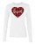 Loved Plaid Valentine's Day Women's Long Sleeve Tee Shirt Heather