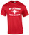 My Lifeguard Walks On Water Christian Tee Shirt Red