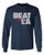 Patriots Beat LA Adult Unisex Long Sleeve Tee Shirt navy