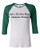Trenz Shirt Company Funny Social Media Kylie's Best Friend Ladies Raglan White/Kelly Green
