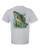 Fishing Action Crappie Adult Short Sleeve Tee Shirt Sports Gray