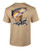 Fishing Brown Trout Adult Short Sleeve Tee Shirt Sports Gray