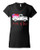 Loads of Love Valentine's Day Women's Vee Neck Shirt Black