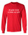 Funny Made You Look Again Adult Long Sleeve Shirt Red