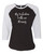 Calls Me Mommy Valentine's Day Women's Raglan Shirt Solid Black/White