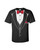 Tuxedo Short Sleeve T-shirt Classy Tux with Red Plaid Bow Tie Tuxedo Short Sleeve T-shirt Classy Tux with Red Plaid Bow Tie