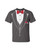 Tuxedo Short Sleeve T-shirt Classy Tux with Red Plaid Bow Tie Tuxedo Short Sleeve T-shirt Classy Tux with Red Plaid Bow Tie