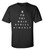 Funny Epstein Didn't Kill Himself Eye Chart Hidden Message Short Sleeve T-shirt
