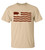 Funny Men's Bacon American Flag Short Sleeve T-shirt