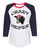 Women's Cow Bandana Crazy Heifer Ladies Fit Raglan Short Sleeve T-shirt