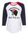 Women's Cow Bandana Underestimate Me Ladies Fit Raglan Short Sleeve T-shirt