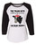 Women's Cow Bandana Trash Heifer Ladies Fit Raglan Short Sleeve T-shirt