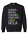Unisex Mardi Gras Traditions Crew Neck Sweatshirt Black