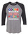 Adult Unisex Autism Awareness Color Outside The Lines 3/4 Sleeve Raglan