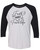 Christian Faith Family and Farm Life Ladies Baseball Tee Black/Heather White