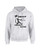 Softball Hooded Sweatshirt Power in A Ponytail Ash Light Grey