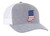 Heritage Pride Grey Heather and White American Flag Embroidered State Pride Hats Alabama