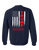 Patriotic American Flag Trump Flag Crew Neck Sweatshirt Black Patriotic American Flag Trump Flag Crew Neck Sweatshirt Black