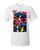 Unisex Neon Psychedelic Mushrooms Comic Style Short Sleeve T-shirt