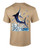 Fishing Blue Marlin Adult Short Sleeve Tee Shirt Light Blue