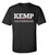 Political Kemp for Governor Adult Short Sleeve Tee Shirt Black