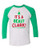 Funny Christmas It's A Beaut Clark Adult Unisex Baseball Raglan Tee Kelly Green