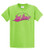 Don't Let Cancer Steal 2Nd Base  Adult Tee Shirt Lime Don't Let Cancer Steal 2Nd Base  Adult Tee Shirt Lime