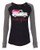 Loads of Love Valentine's Day Women's Raglan Long Sleeve Shirt Black/Granite