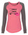 Involved with Wine Valentine's Day Women's Raglan Long Sleeve Shirt Coral/Granite
