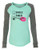Involved with Wine Valentine's Day Women's Raglan Long Sleeve Shirt Coral/Granite