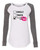 Involved with Wine Valentine's Day Women's Raglan Long Sleeve Shirt Coral/Granite