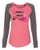 Involved with Alcohol Valentine's Day Women's Raglan Long Sleeve Shirt Coral/Granite