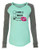 Involved with Coffee Valentine's Day Women's Raglan Long Sleeve Shirt Coral/Granite