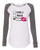 Involved with Coffee Valentine's Day Women's Raglan Long Sleeve Shirt Coral/Granite