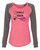 Involved with Tacos Valentine's Day Women's Raglan Long Sleeve Shirt Coral/Granite