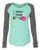 Involved with Tacos Valentine's Day Women's Raglan Long Sleeve Shirt Coral/Granite
