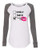 Involved with Tacos Valentine's Day Women's Raglan Long Sleeve Shirt Coral/Granite