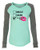 Involved with Food Valentine's Day Women's Raglan Long Sleeve Shirt Coral/Granite