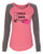 Involved with Beer Valentine's Day Women's Raglan Long Sleeve Shirt Coral/Granite