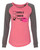Involved with Beer Valentine's Day Women's Raglan Long Sleeve Shirt Coral/Granite