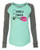 Involved with Beer Valentine's Day Women's Raglan Long Sleeve Shirt Coral/Granite