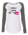 Involved with Beer Valentine's Day Women's Raglan Long Sleeve Shirt Coral/Granite