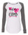 Cuter Than Cupid Valentine's Day Women's Raglan Long Sleeve Shirt Coral/Granite
